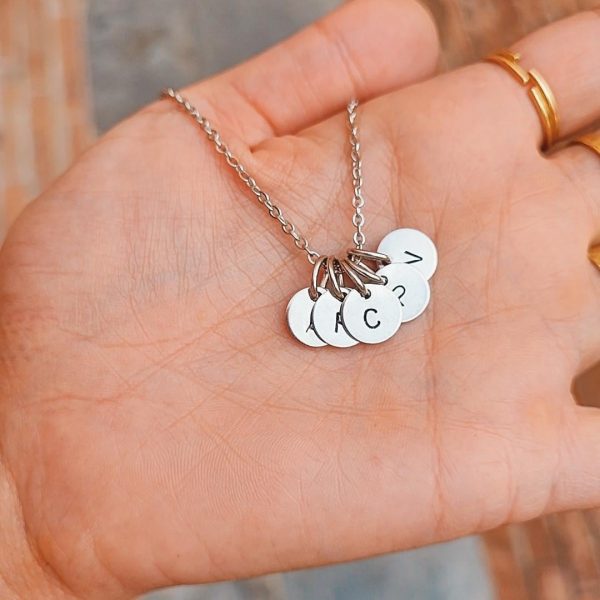 Collana Lettera SILVER acciaio - immagine 3