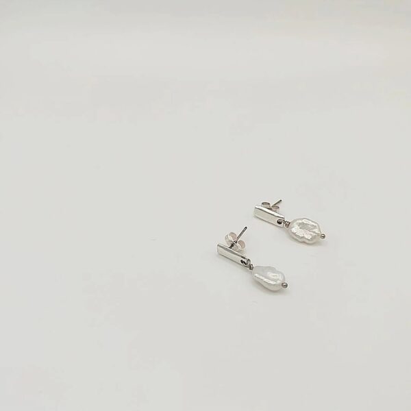 Orecchini DALIA + PERLE- Argento 925 - immagine 4