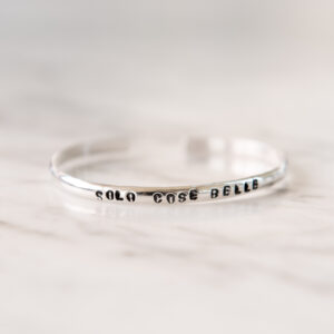 Bracciale SUPER SLIM - effetto bombato - Argento 925