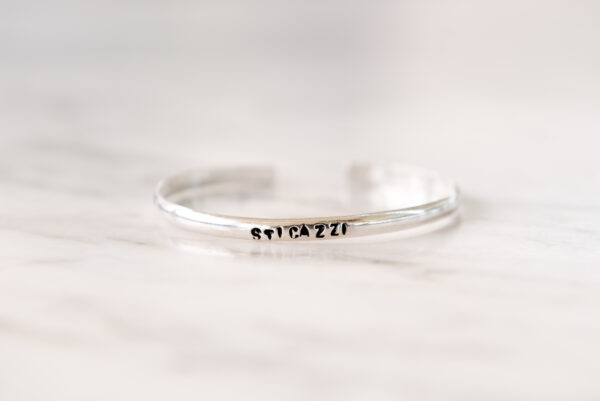 Bracciale SUPER SLIM - effetto bombato - Argento 925 - immagine 3