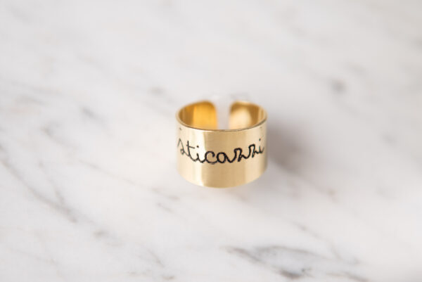 Anello MEDIO CALLIGRAFIA - ANIMA - immagine 2