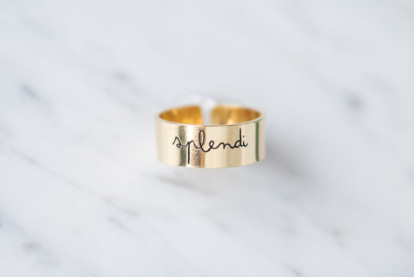 Anello SLIM CALLIGRAFIA - ANIMA