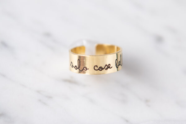 Anello SLIM CALLIGRAFIA - ANIMA - immagine 2